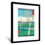 歌川廣重《武藏越郊野》（不含框）