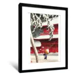 川瀨巴水《芝增上寺》（不含框） - 〈小〉