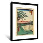 歌川廣重《目黑爺爺的茶屋》（不含框） - 〈中〉