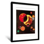 康丁斯基《重重的圓圈》（不含框） - 〈中〉