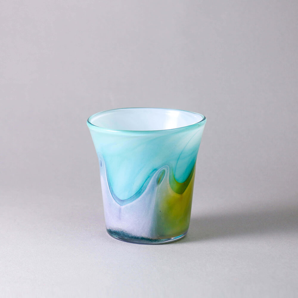 RED0013-1 國立歷史博物館聯名系列琉璃杯-馬白水【太魯閣之美】|春風:圖片 1