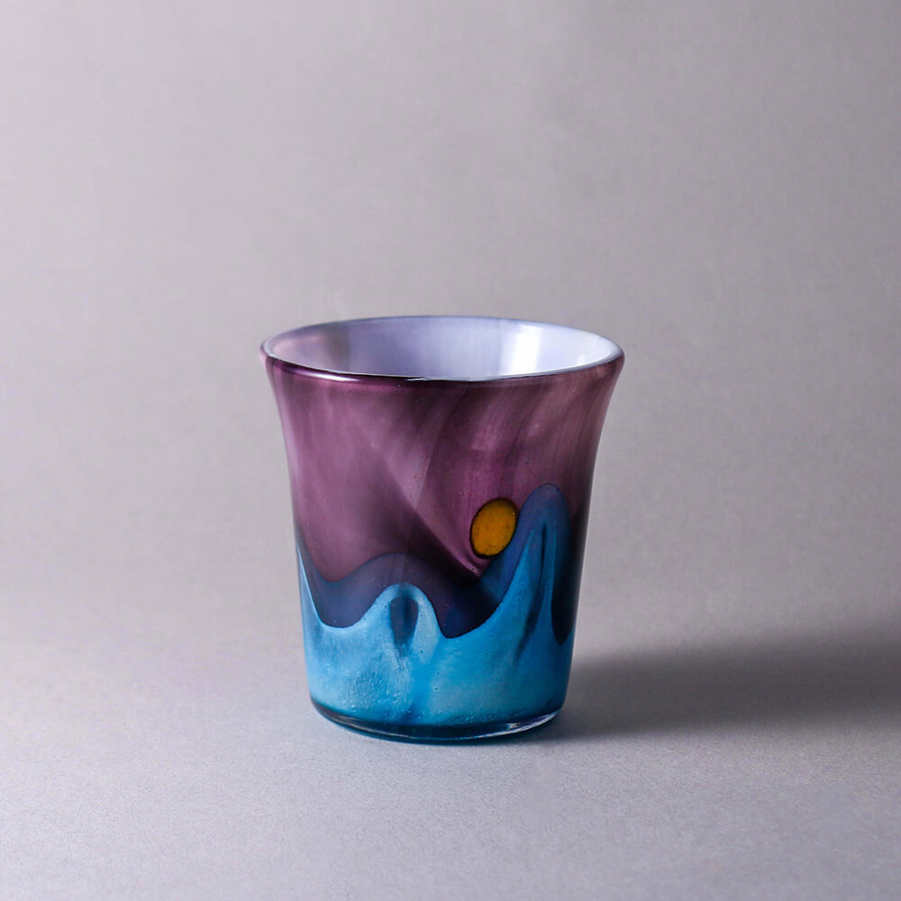 RED0018-1 國立歷史博物館聯名系列琉璃杯-馬白水【太魯閣之美】|月色:圖片 1