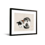 幸野楳嶺《睡貓》（不含框）