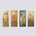 金質慕夏便條紙《四季，春》：圖片 3